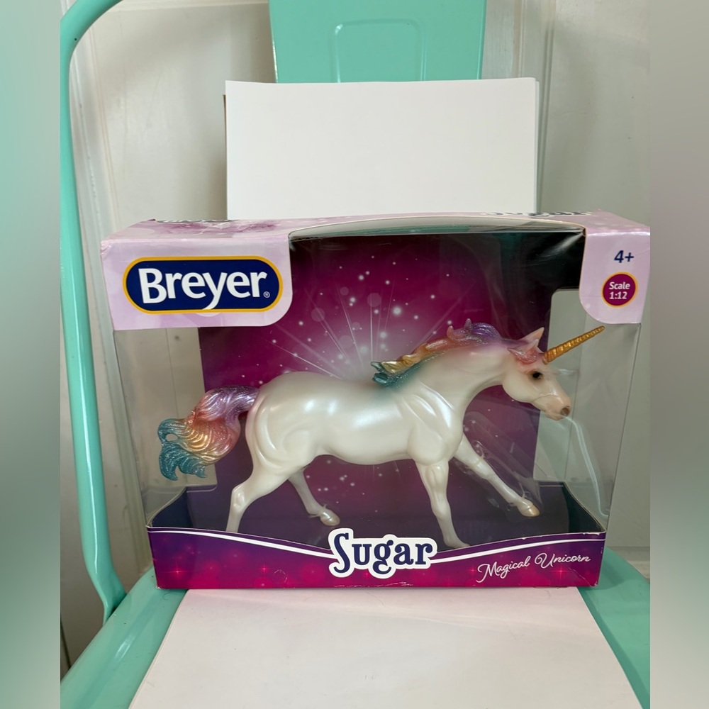 NIB Retired Breyer Magical Unicorn Sugar 1:12